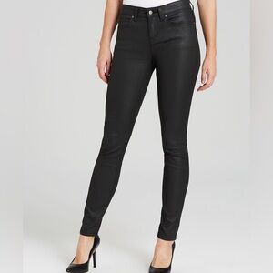 Eileen Fisher Coated Skinny Jeans in Black